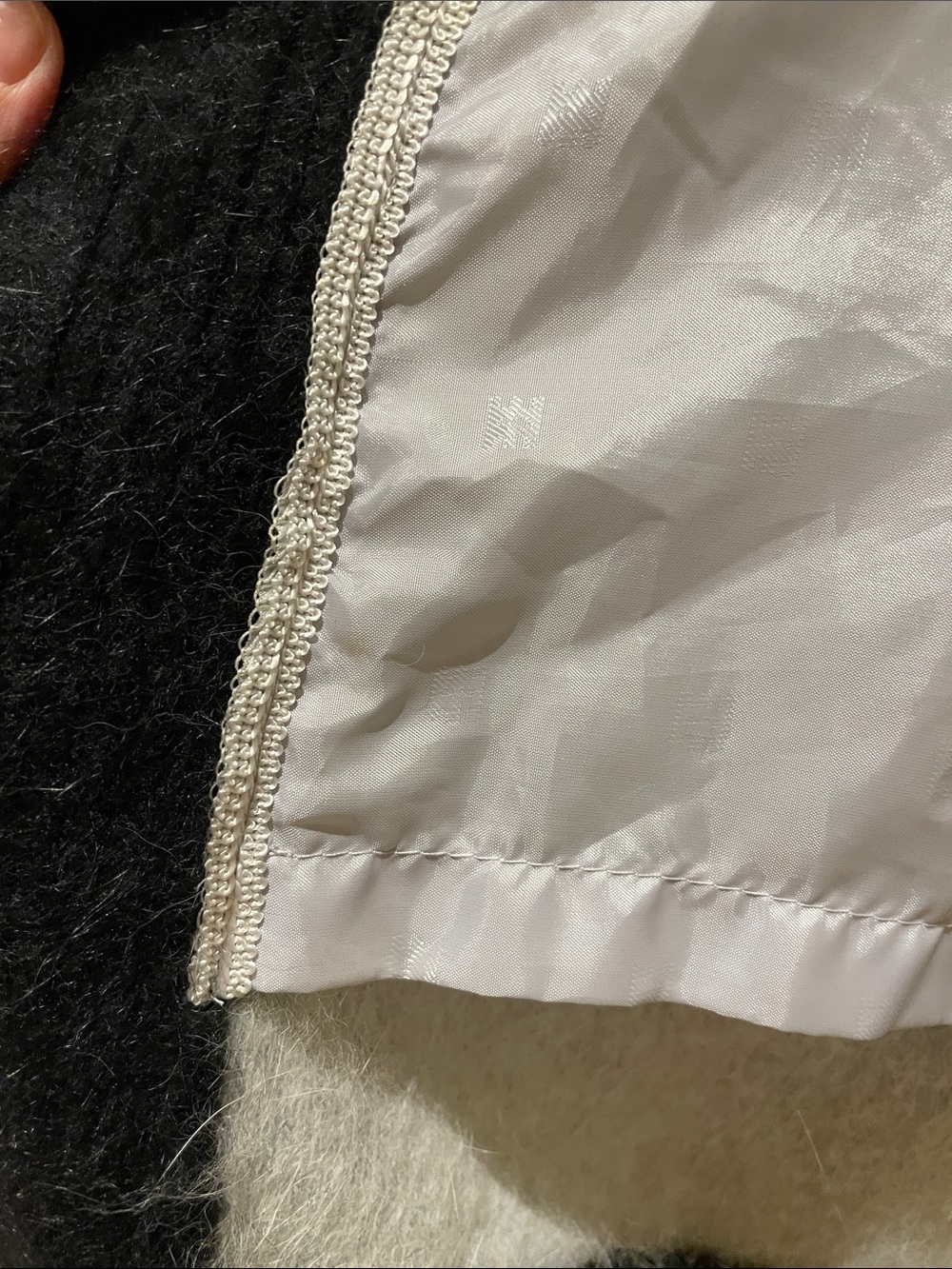 Unique Intl Vintage Angora Long Cardigan with Embroidered Accents MaximalistGlam - Picture 7 of 9